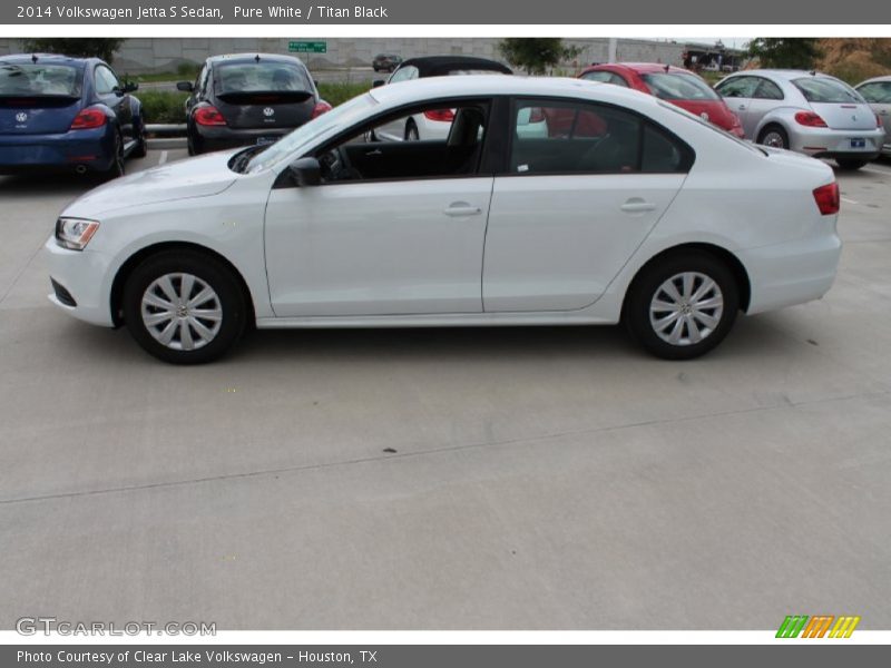 Pure White / Titan Black 2014 Volkswagen Jetta S Sedan