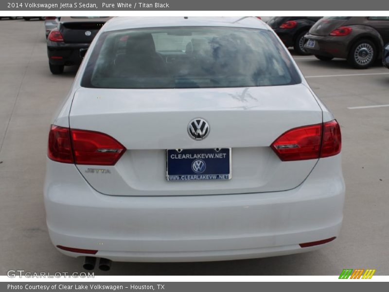 Pure White / Titan Black 2014 Volkswagen Jetta S Sedan