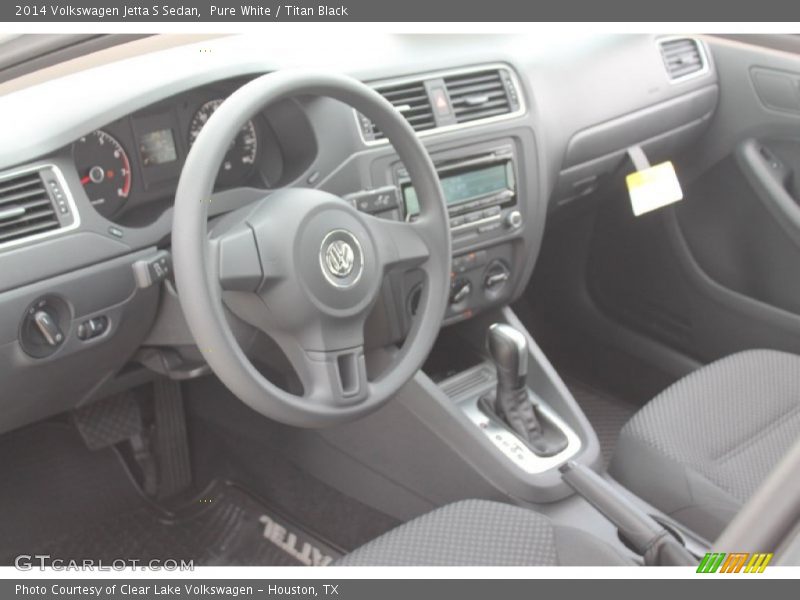 Pure White / Titan Black 2014 Volkswagen Jetta S Sedan