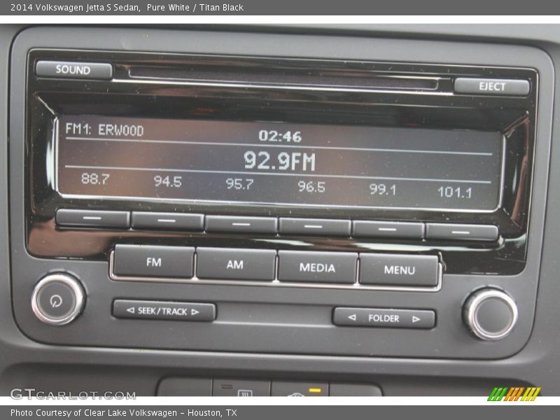 Pure White / Titan Black 2014 Volkswagen Jetta S Sedan