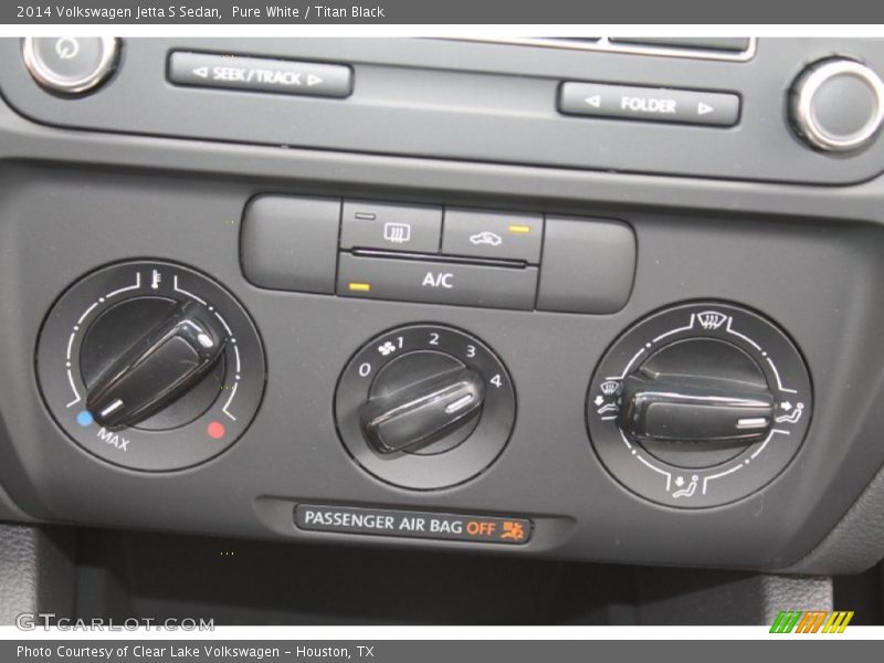 Pure White / Titan Black 2014 Volkswagen Jetta S Sedan