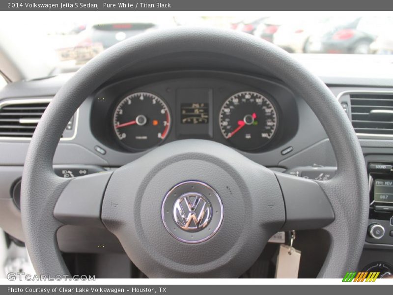 Pure White / Titan Black 2014 Volkswagen Jetta S Sedan