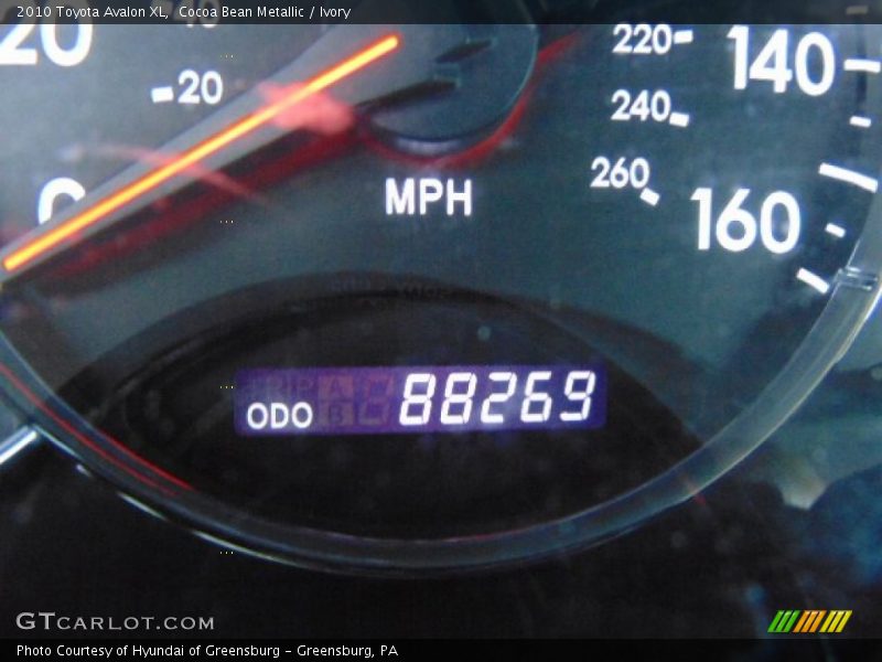 Cocoa Bean Metallic / Ivory 2010 Toyota Avalon XL