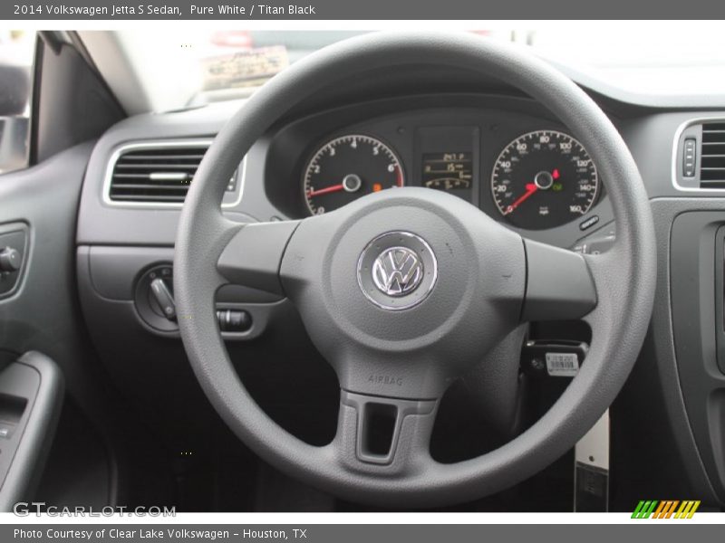 Pure White / Titan Black 2014 Volkswagen Jetta S Sedan