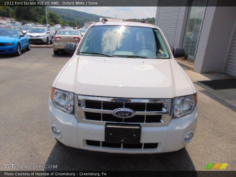 Oxford White / Stone 2012 Ford Escape XLT V6 4WD