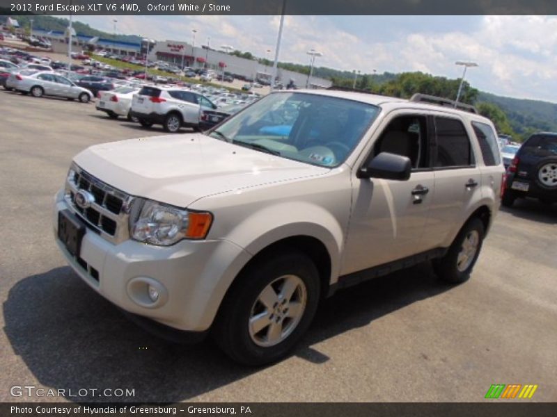 Oxford White / Stone 2012 Ford Escape XLT V6 4WD