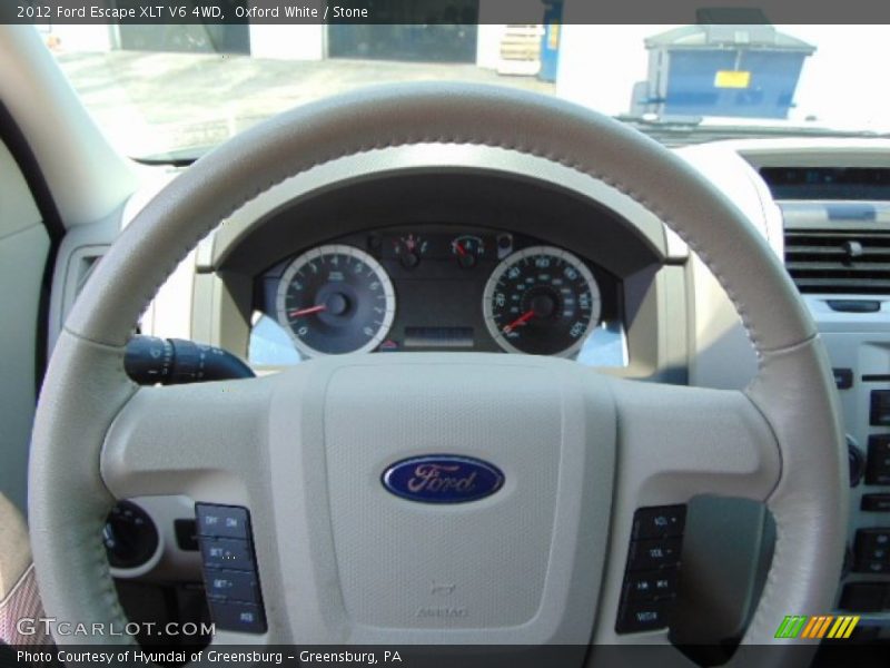 Oxford White / Stone 2012 Ford Escape XLT V6 4WD