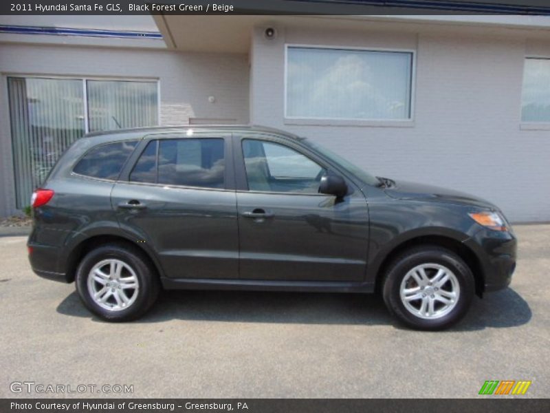 Black Forest Green / Beige 2011 Hyundai Santa Fe GLS