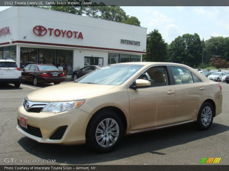 Sandy Beach Metallic / Ivory 2012 Toyota Camry LE