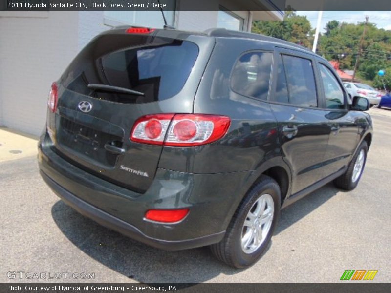 Black Forest Green / Beige 2011 Hyundai Santa Fe GLS