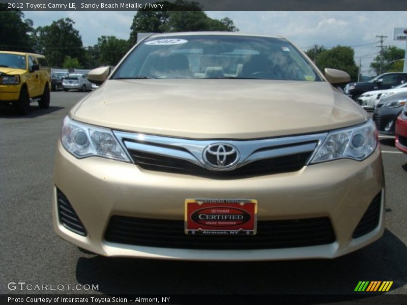 Sandy Beach Metallic / Ivory 2012 Toyota Camry LE