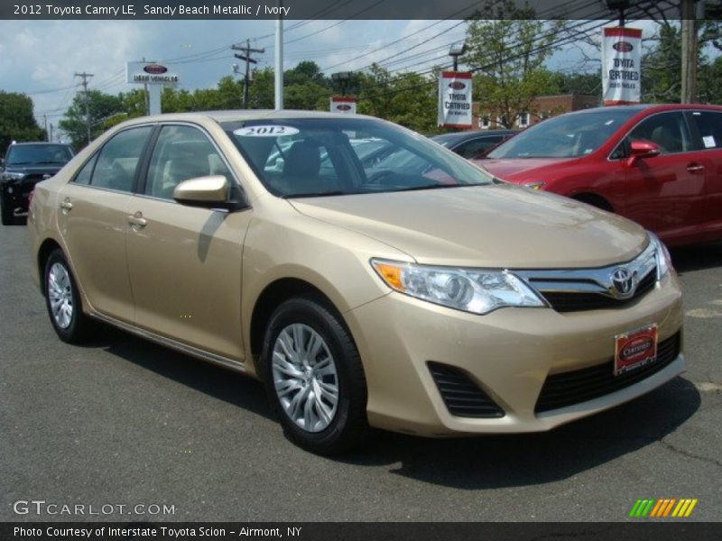Sandy Beach Metallic / Ivory 2012 Toyota Camry LE