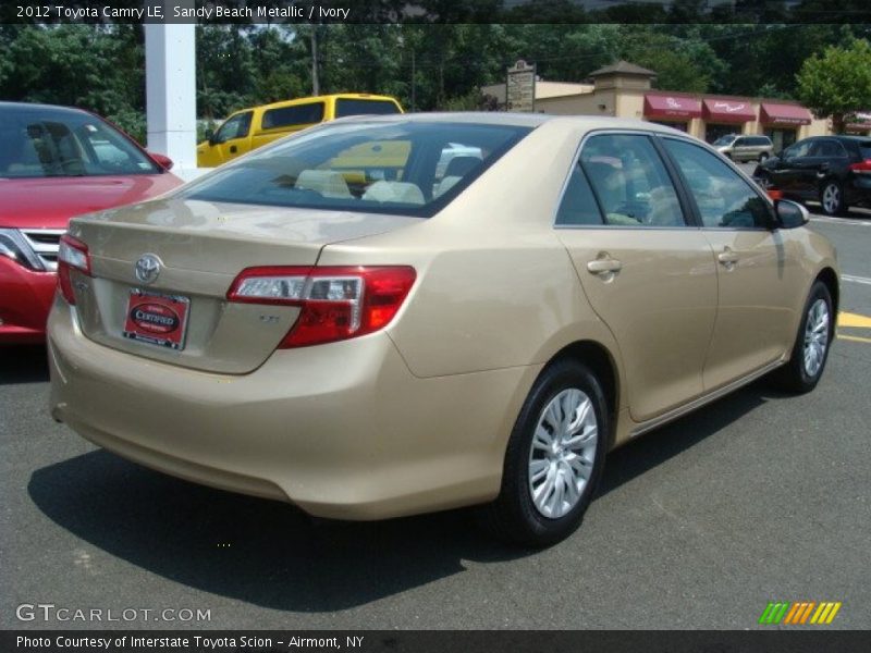 Sandy Beach Metallic / Ivory 2012 Toyota Camry LE