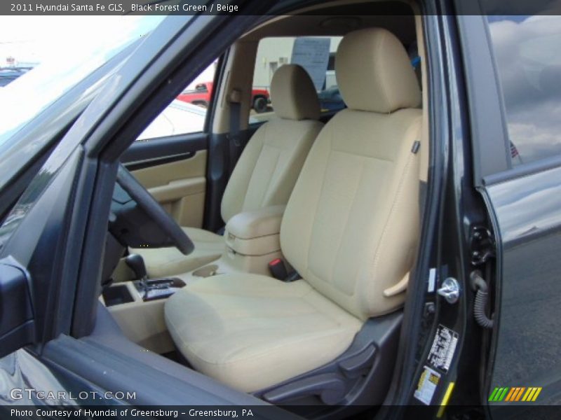 Black Forest Green / Beige 2011 Hyundai Santa Fe GLS