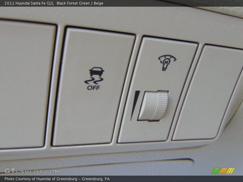 Black Forest Green / Beige 2011 Hyundai Santa Fe GLS