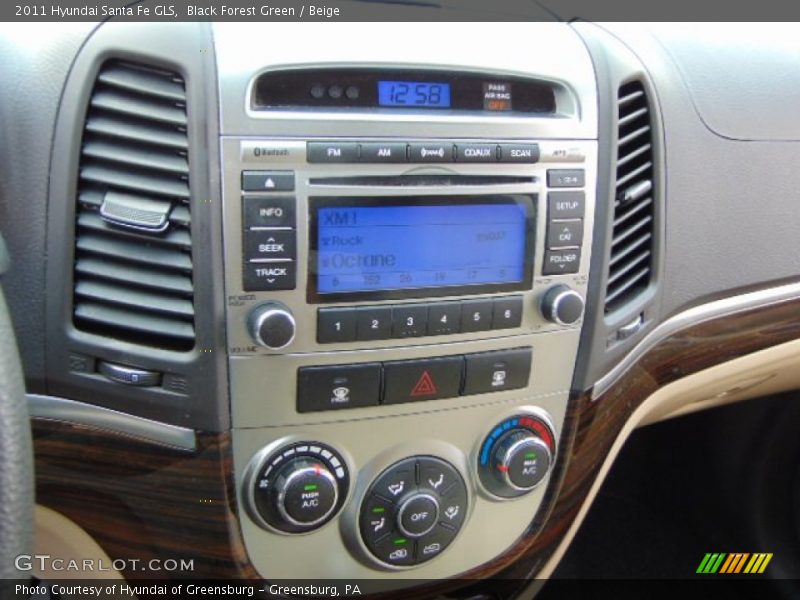 Black Forest Green / Beige 2011 Hyundai Santa Fe GLS