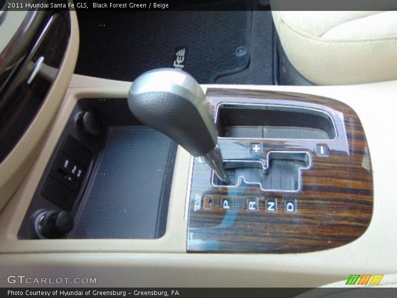 Black Forest Green / Beige 2011 Hyundai Santa Fe GLS