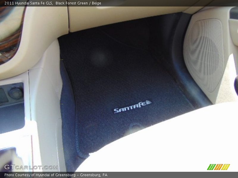 Black Forest Green / Beige 2011 Hyundai Santa Fe GLS