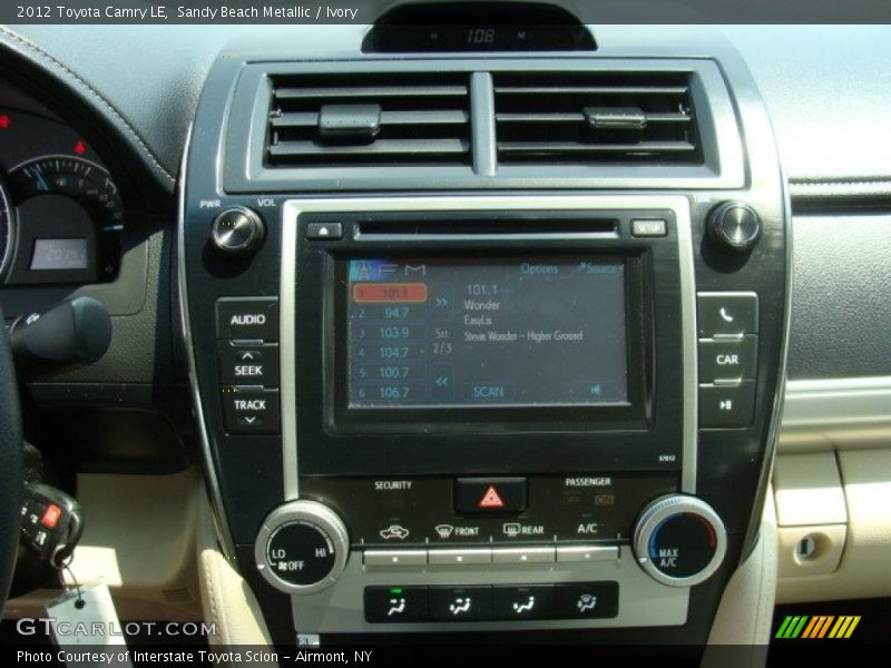 Sandy Beach Metallic / Ivory 2012 Toyota Camry LE