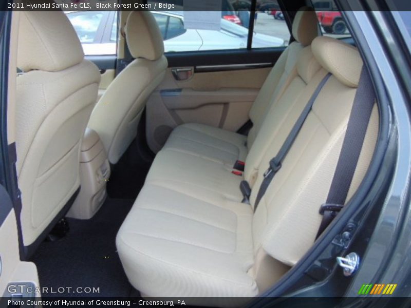 Black Forest Green / Beige 2011 Hyundai Santa Fe GLS