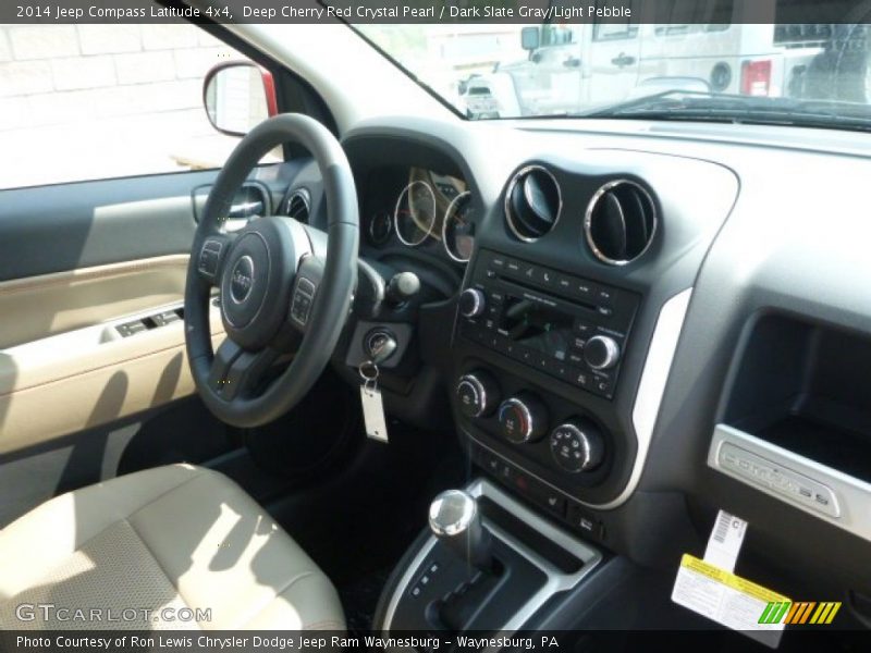 Deep Cherry Red Crystal Pearl / Dark Slate Gray/Light Pebble 2014 Jeep Compass Latitude 4x4
