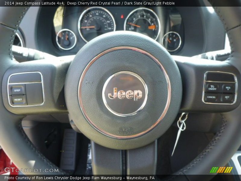 Deep Cherry Red Crystal Pearl / Dark Slate Gray/Light Pebble 2014 Jeep Compass Latitude 4x4