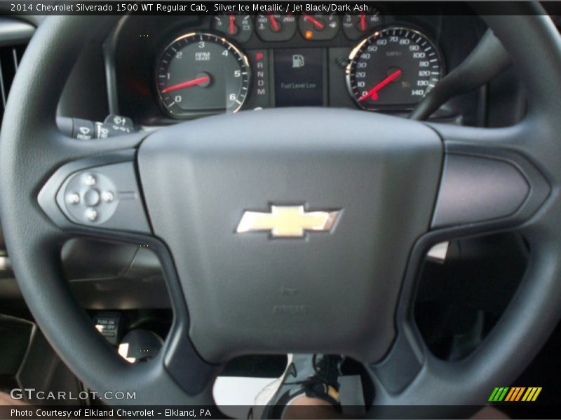 Silver Ice Metallic / Jet Black/Dark Ash 2014 Chevrolet Silverado 1500 WT Regular Cab