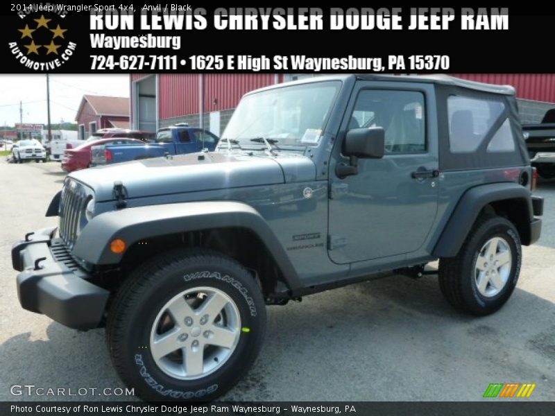 Anvil / Black 2014 Jeep Wrangler Sport 4x4