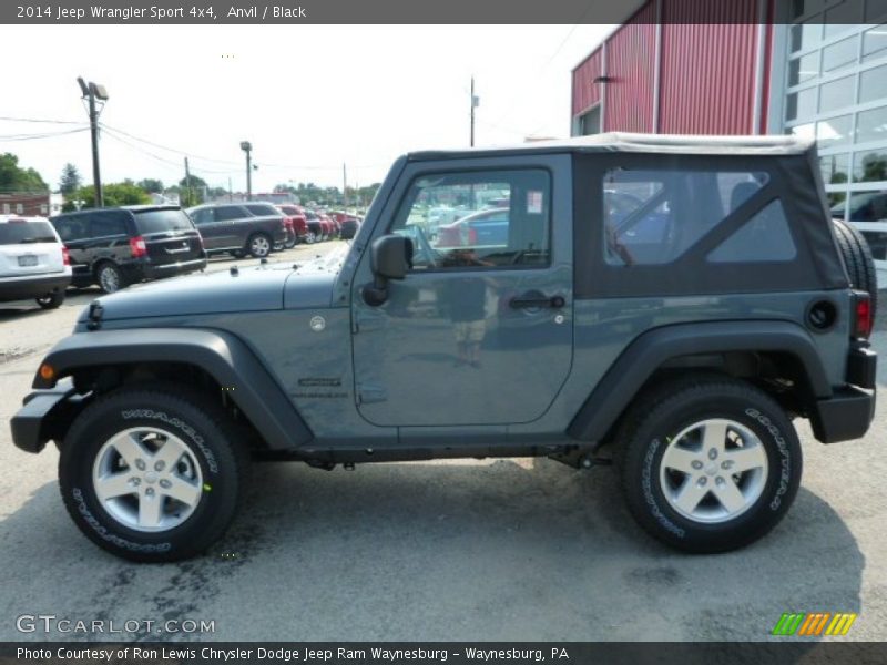 Anvil / Black 2014 Jeep Wrangler Sport 4x4
