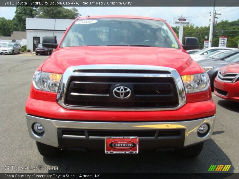 Radiant Red / Graphite Gray 2011 Toyota Tundra SR5 Double Cab 4x4