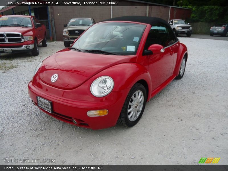 Tornado Red / Black 2005 Volkswagen New Beetle GLS Convertible