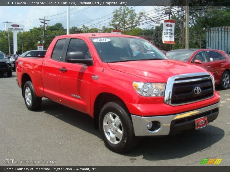Radiant Red / Graphite Gray 2011 Toyota Tundra SR5 Double Cab 4x4