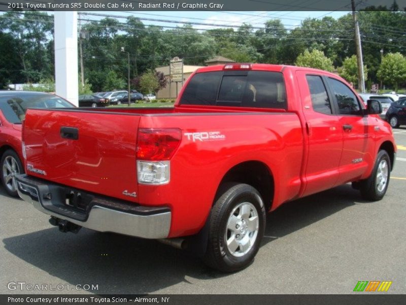 Radiant Red / Graphite Gray 2011 Toyota Tundra SR5 Double Cab 4x4