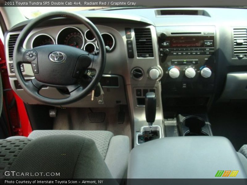 Radiant Red / Graphite Gray 2011 Toyota Tundra SR5 Double Cab 4x4