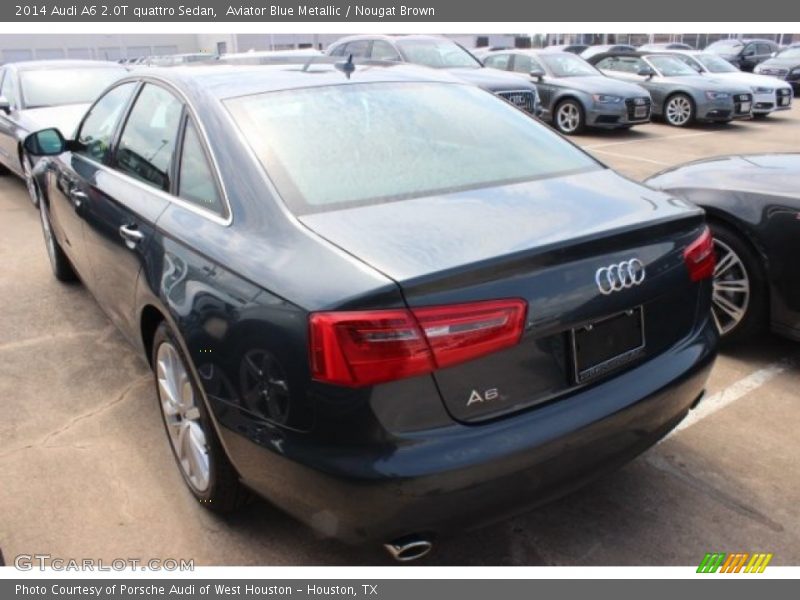 Aviator Blue Metallic / Nougat Brown 2014 Audi A6 2.0T quattro Sedan