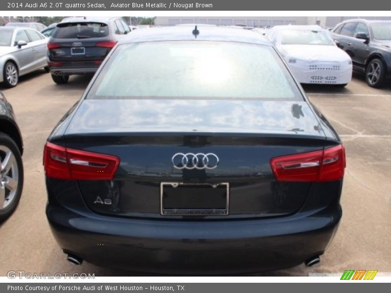 Aviator Blue Metallic / Nougat Brown 2014 Audi A6 2.0T quattro Sedan
