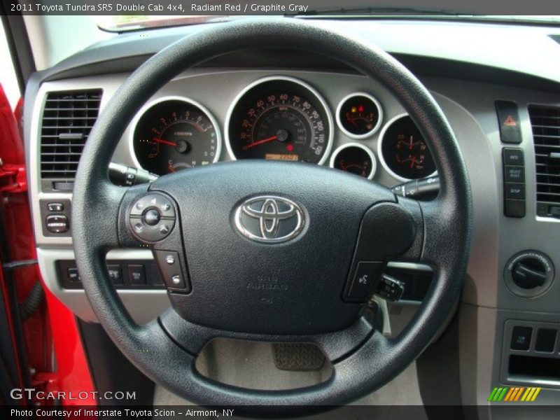 Radiant Red / Graphite Gray 2011 Toyota Tundra SR5 Double Cab 4x4