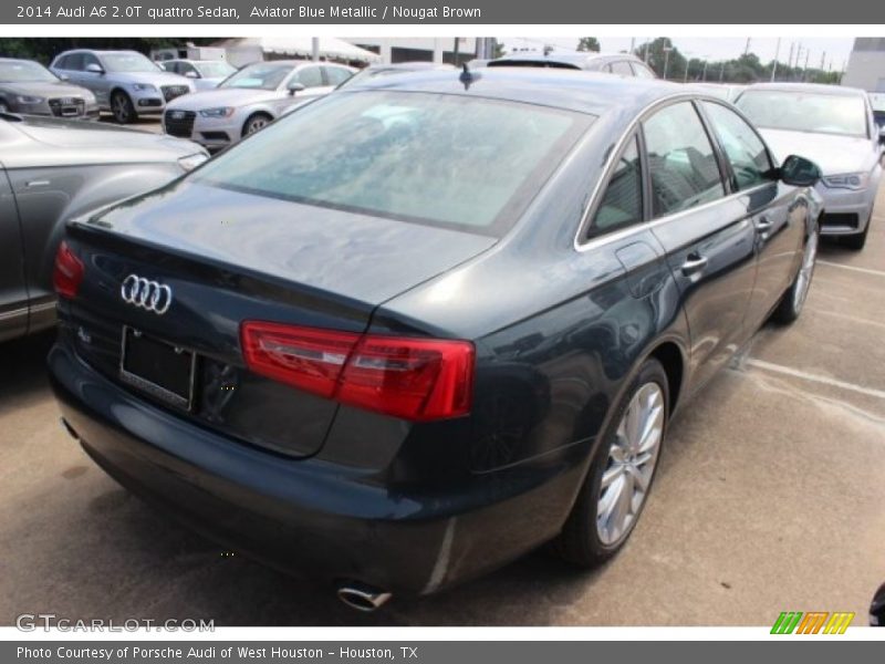 Aviator Blue Metallic / Nougat Brown 2014 Audi A6 2.0T quattro Sedan