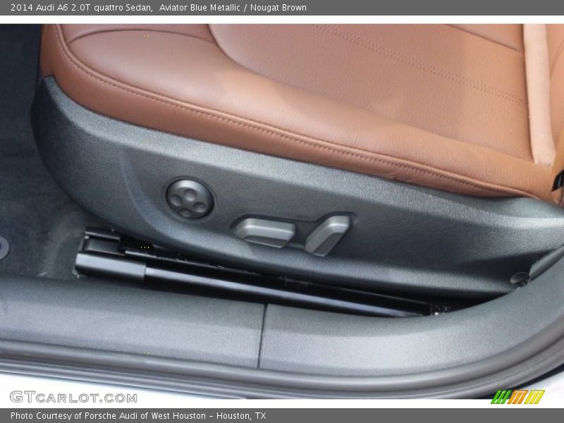 Aviator Blue Metallic / Nougat Brown 2014 Audi A6 2.0T quattro Sedan