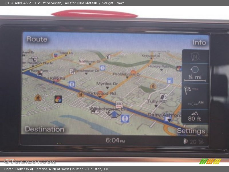 Aviator Blue Metallic / Nougat Brown 2014 Audi A6 2.0T quattro Sedan