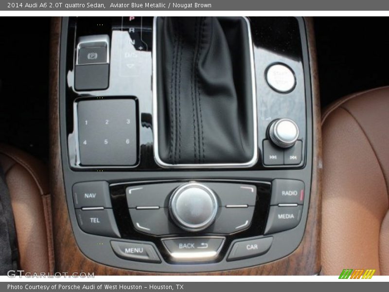 Aviator Blue Metallic / Nougat Brown 2014 Audi A6 2.0T quattro Sedan