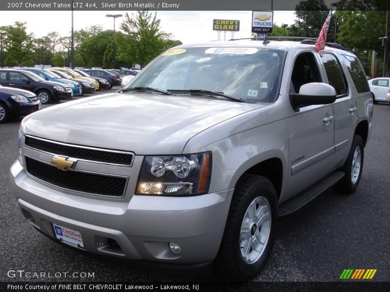Silver Birch Metallic / Ebony 2007 Chevrolet Tahoe LTZ 4x4