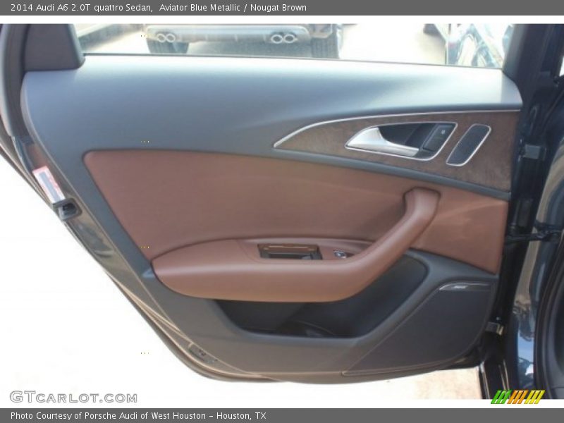 Aviator Blue Metallic / Nougat Brown 2014 Audi A6 2.0T quattro Sedan