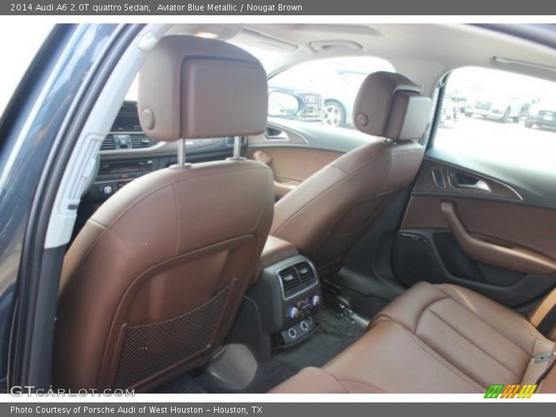 Aviator Blue Metallic / Nougat Brown 2014 Audi A6 2.0T quattro Sedan