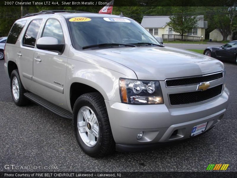 Silver Birch Metallic / Ebony 2007 Chevrolet Tahoe LTZ 4x4