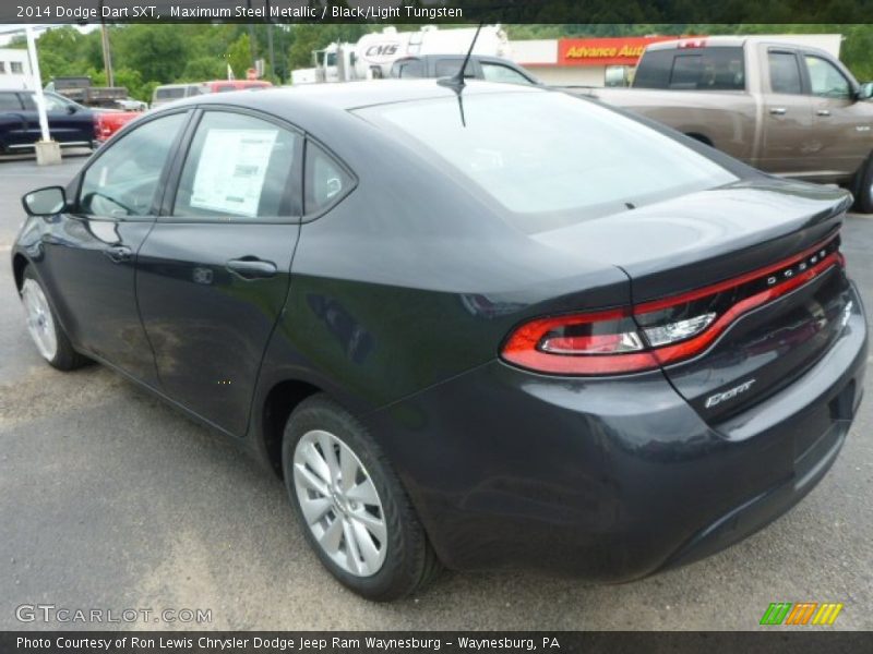 Maximum Steel Metallic / Black/Light Tungsten 2014 Dodge Dart SXT