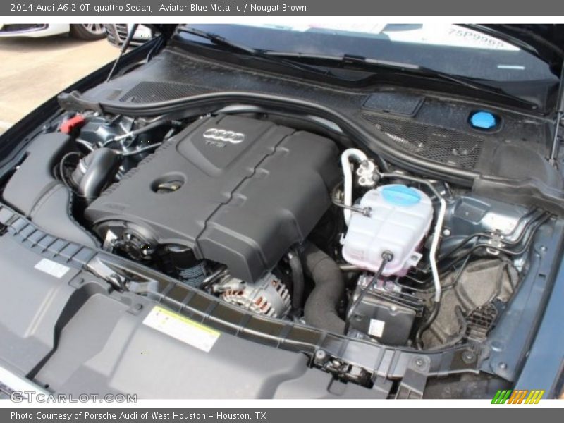 Aviator Blue Metallic / Nougat Brown 2014 Audi A6 2.0T quattro Sedan