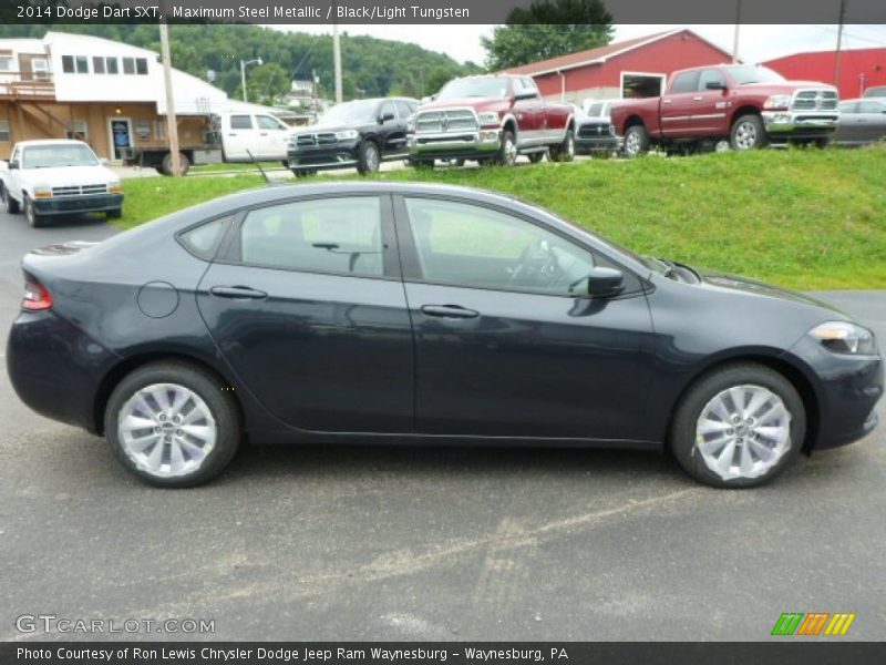 Maximum Steel Metallic / Black/Light Tungsten 2014 Dodge Dart SXT