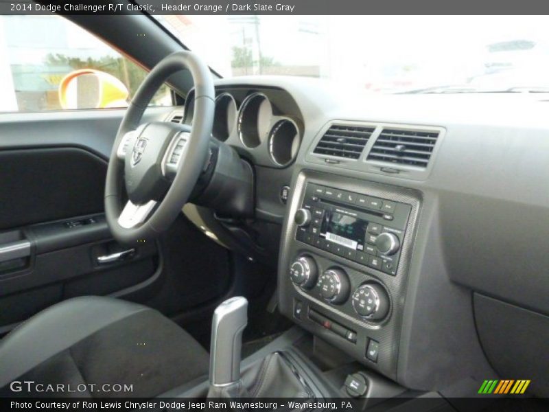 Header Orange / Dark Slate Gray 2014 Dodge Challenger R/T Classic