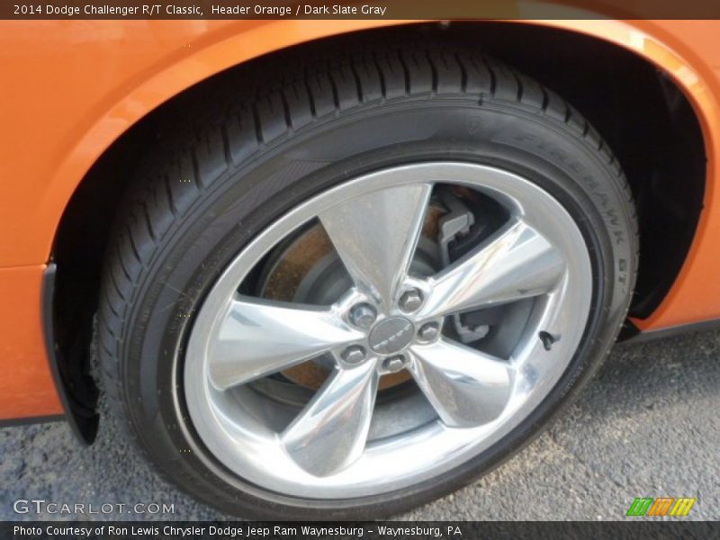 Header Orange / Dark Slate Gray 2014 Dodge Challenger R/T Classic